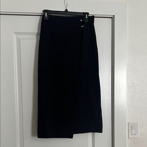 Mango Elegant Navy Women's Skirt
